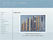 Tablet Screenshot of peterthalheimer.de